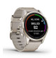 Fēnix 7S Pro – Sapphire Solar Edition - Soft Gold with Limestone Leather Band - 010-02776-30 - Garmin